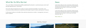 Scottish Land Commission  website